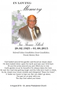 Brochure For Grandpas Funeral