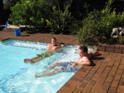 Christmas 2010 Greg and Me in the Pool