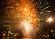 Fireworks by the Millbank Tower