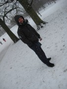 Gav in Greenwich Snow