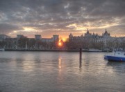 Hdr Image of Thames Sunset