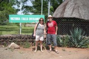 Jo and Me at Victoria Falls Entrane