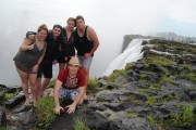 Jo Chuck Julie Giulz and Me at the Vic Falls