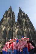 Karneval 2011 Wally Outside the Cathedral