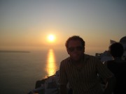 Me with Santorini Sunset