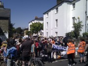 Protest Outside Nick Cleggs Home