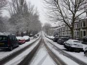 Telegraph Hill Park in the Snow