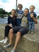 Walton on Thames Me Una and the Boys August 2016